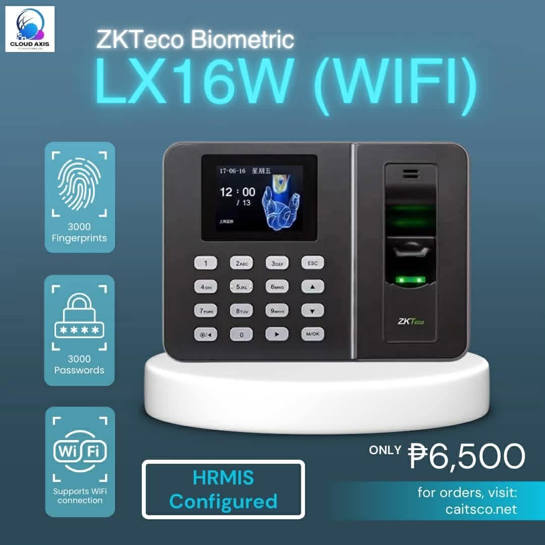 ZKTeco LXWIFI (ADMS-Ready; HRMIS Compatible)